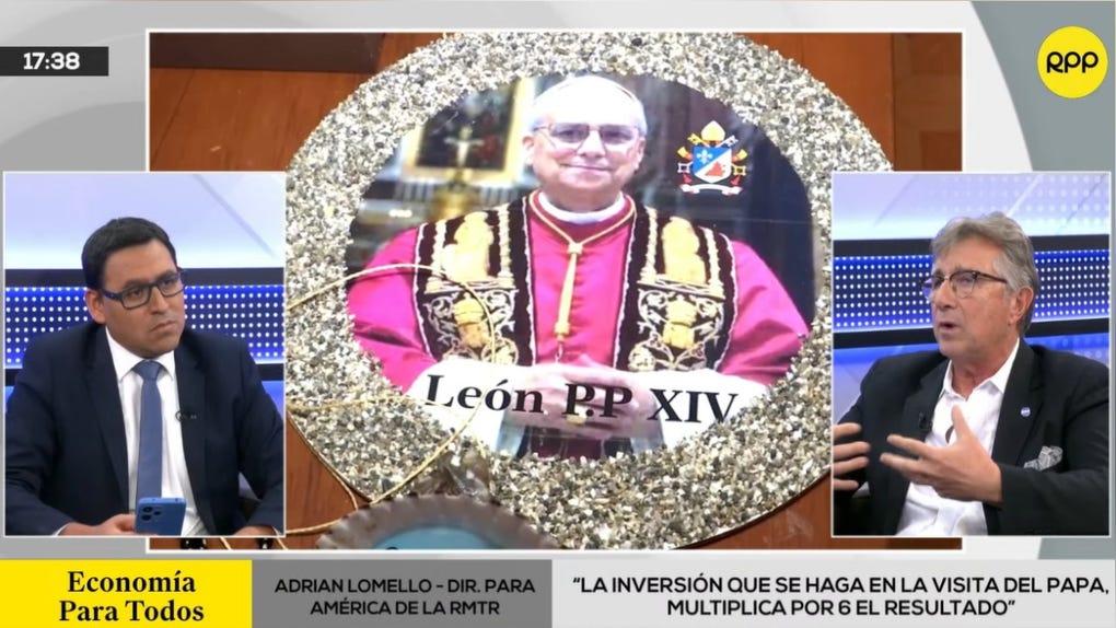 Visita del papa León XIV a Perú puede generar ingresos económicos al país por hasta seis veces lo invertido 
