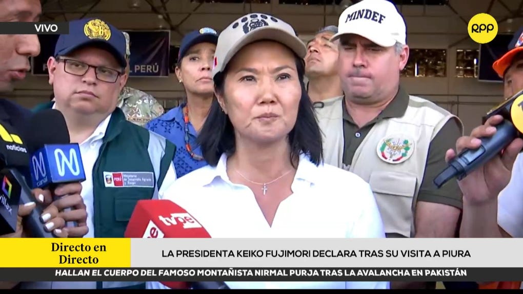 Keiko Fujimori anuncia que facultades legislativas se presentarán la próxima semana ante el Congreso