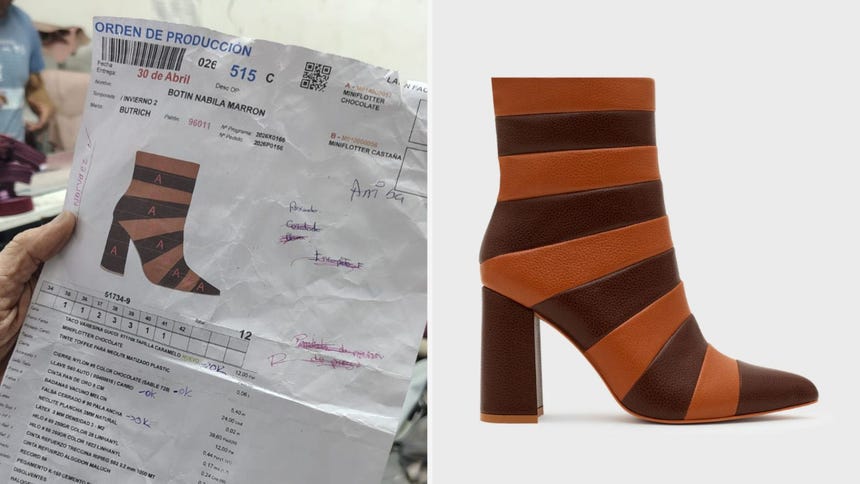 La creación de un zapato inicia con una orden de producción: una hoja con todas las especificaciones que requiere el modelo.
