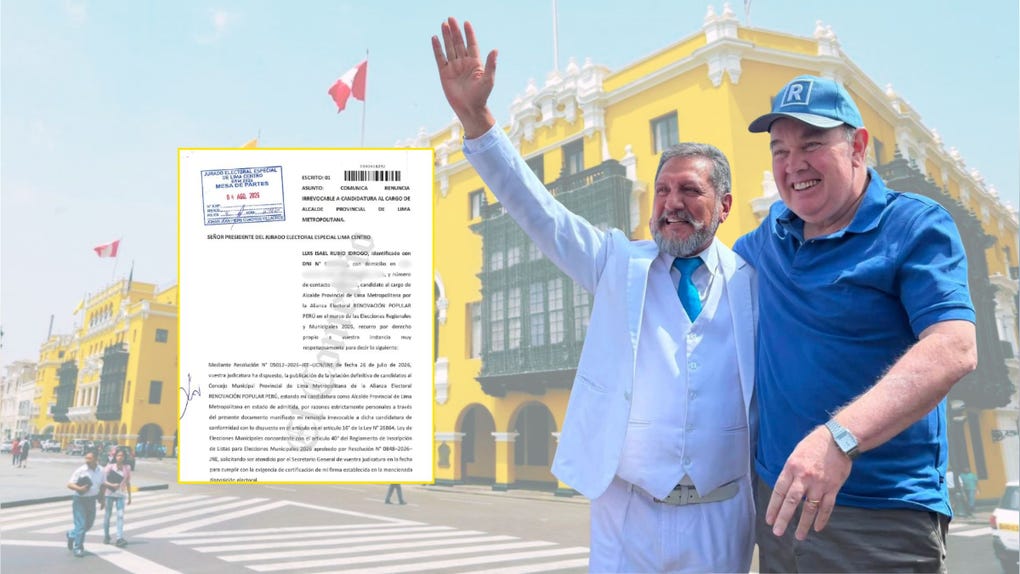 Luis Rubio renuncia a candidatura a la Alcaldía de Lima: ¿qué pasará con la lista de Renovación Popular Perú?