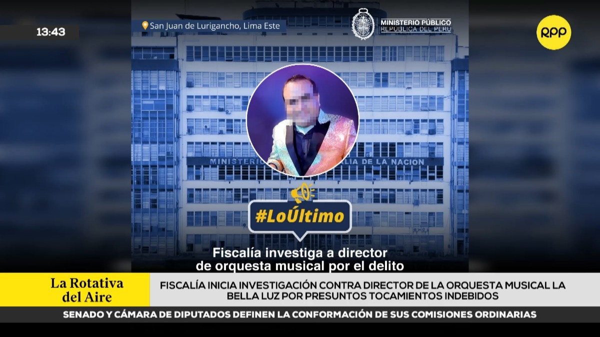 Fiscalía inició investigación contra director de orquesta La Bella Luz por supuestos tocamientos indebidos