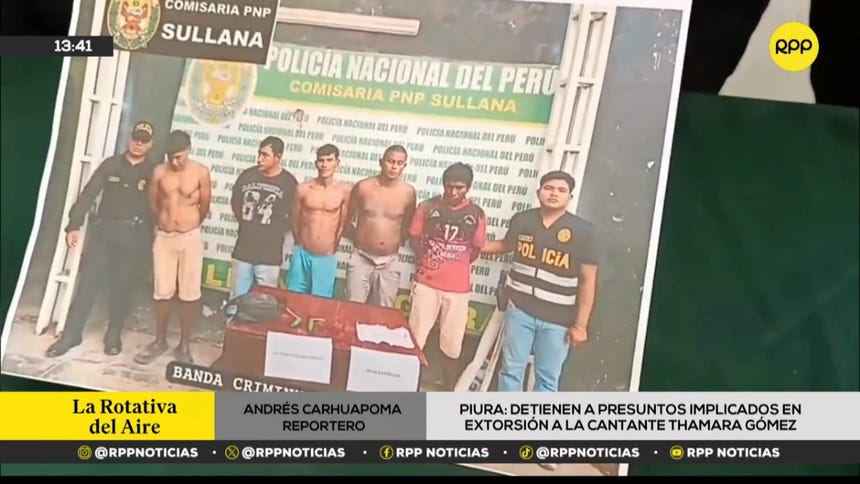 Detienen a cinco sospechosos por caso de extorsión contra Thamara Gómez