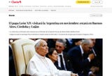 Confirman que el papa León XIV visitará la Argentina en noviembre
