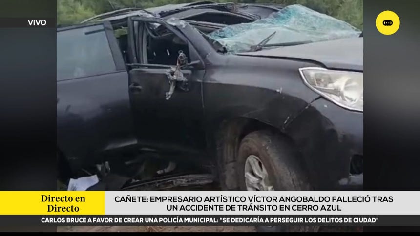 Falleció Víctor Angobaldo tras accidente vehicular en Cañete