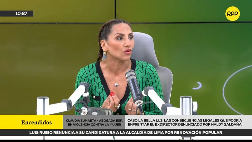 Claudia Zumaeta, abogada especialista en violencia contra la mujer. 