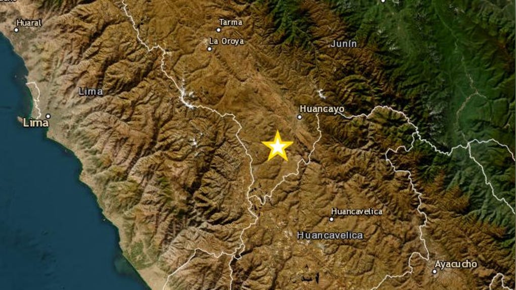 El sismo fue sentido a las 1:57 p.m.