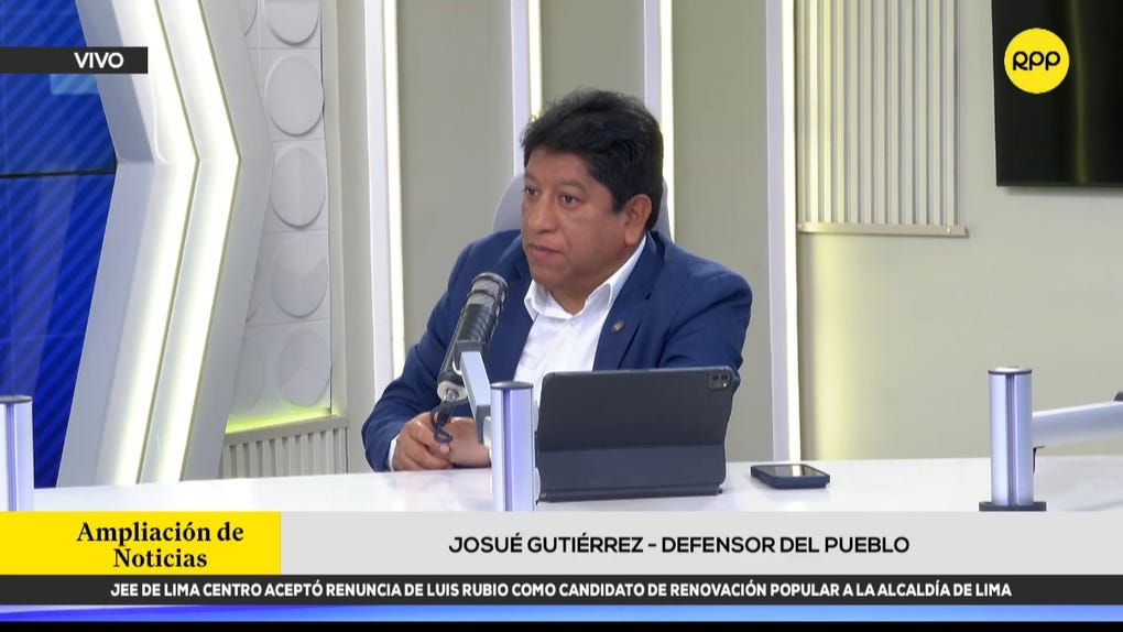 Josué Gutiérrez fue escogido defensor del Pueblo por el Congreso en mayo de 2023. 