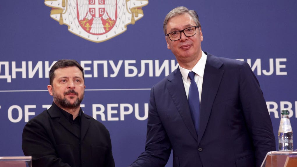 Volodímir Zelenski se encuentra en su primera visita oficial en Serbia, uno de los pocos países europeos que mantiene relaciones amistosas con Rusia pese a la invasión a Ucrania