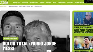 “Dolor total”: así reaccionó la prensa internacional a la muerte del padre de Lionel Messi [FOTOS]