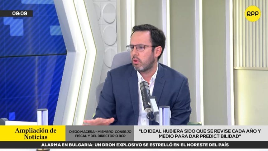 Diego Macera, del Consejo Fiscal, cuestiona aumento del sueldo mínimo: “Ojalá no se hubiera planteado la medida”