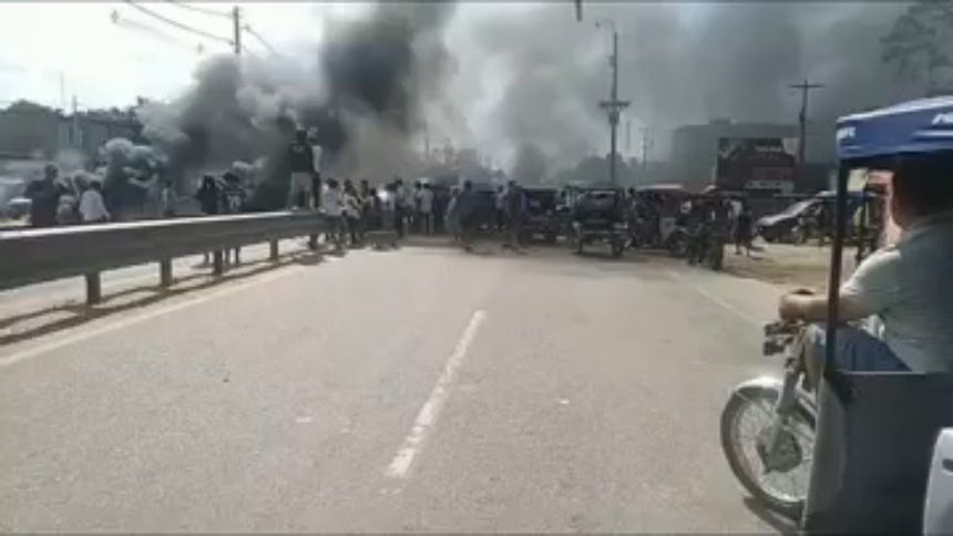 Ucayali: manifestantes bloquean carretera Federico Basadre en medio del  paro de transportistas