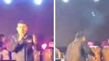 Así fue el momento en que Armonía 10 interrumpió su concierto tras reportarse disparos en la plaza cívica de Manchay [VIDEO]