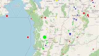 Colombia: un sismo de magnitud 7.4 sacudió esta mañana gran parte del país