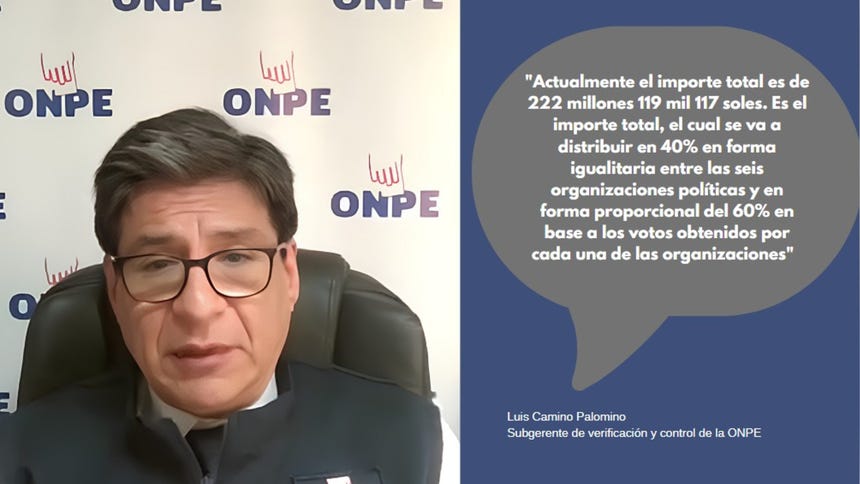 Luis Camino Palomino, Subgerente de verificación y control de la ONPE en entrevista a El poder en tus manos de RPP. 