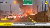 Los Olivos: incendio de regular magnitud se registra en un predio en la Panamericana Norte