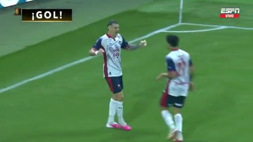 Vegetti anotó el 1-1 para Cerro