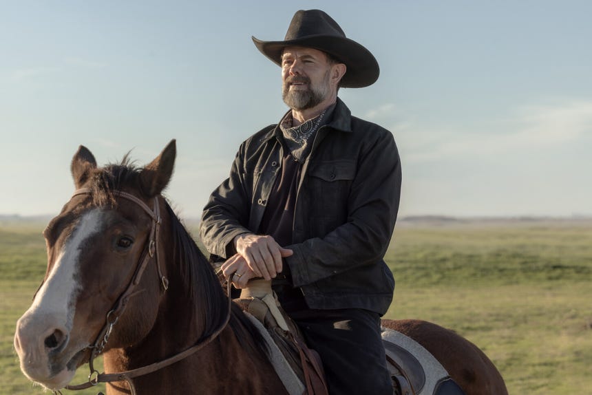 Garret Dillahunt interpreta a William Macon, un cowboy moderno con una personalidad marcada por las conspiraciones.