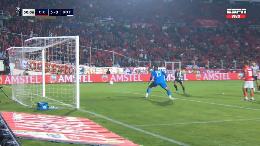 Así fue el tercer gol de Cienciano ante Botafogo