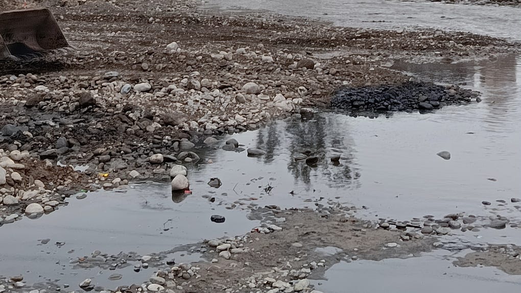 La coloración del río también se percibe desde San Juan de Lurigancho (SJL). 