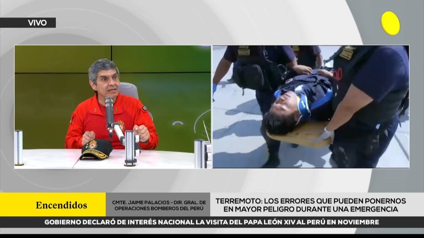 Comandante Jaime Palacios, director de Operaciones del Cuerpo General de Bomberos. 