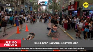 II Simulacro Nacional Multipeligro se realizó en el Emporio Comercial Gamarra con participación parcial de ciudadanos