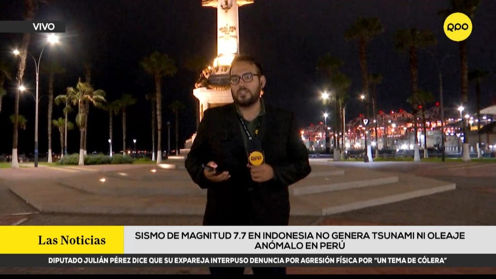 La Marina de Guerra descartó alerta de tsunami en Perú tras evaluar sismo de magnitud 7.7 en Indonesia