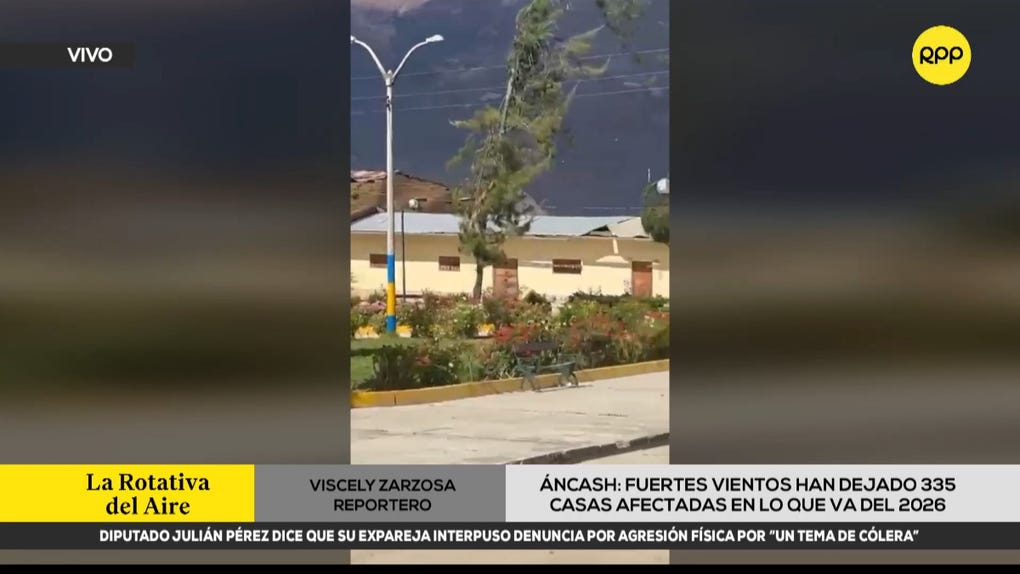 Áncash: fuertes vientos han dejado 335 casas afectadas en lo que va del 2026