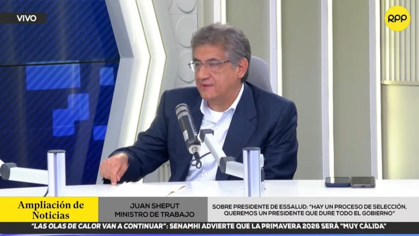 Sheput descarta que se vaya a declarar en emergencia EsSalud: “Creo que con una buena gestión no sería necesario”