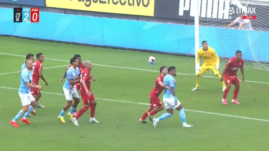 Hernán Barcos y un nuevo gol con la camiseta rimense.