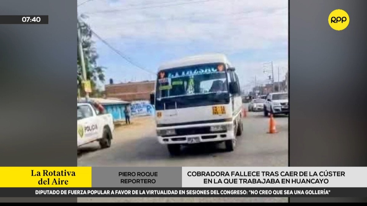 Huancayo: cobradora fallece tras caer de cúster y ser atropellada por la misma unidad