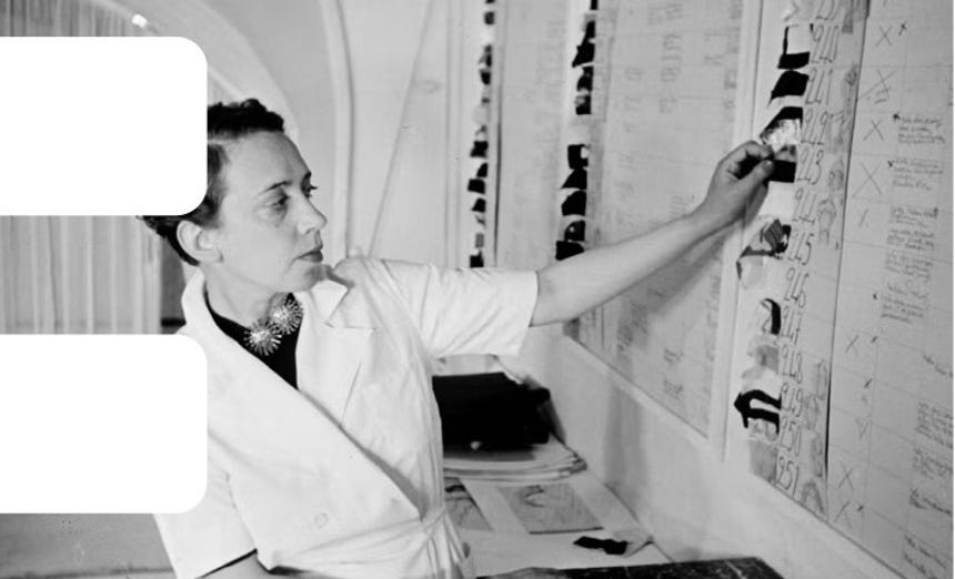 La diseñadora Elsa Schiaparelli.   