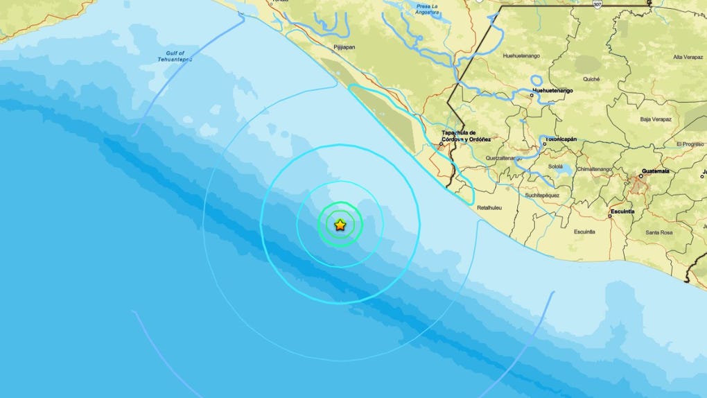 El sismo tuvo su foco en el mar.