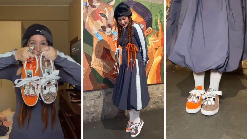 Paloma Zimmermann combina sin límites y explora el color con prendas ceñidas y otras oversize. 