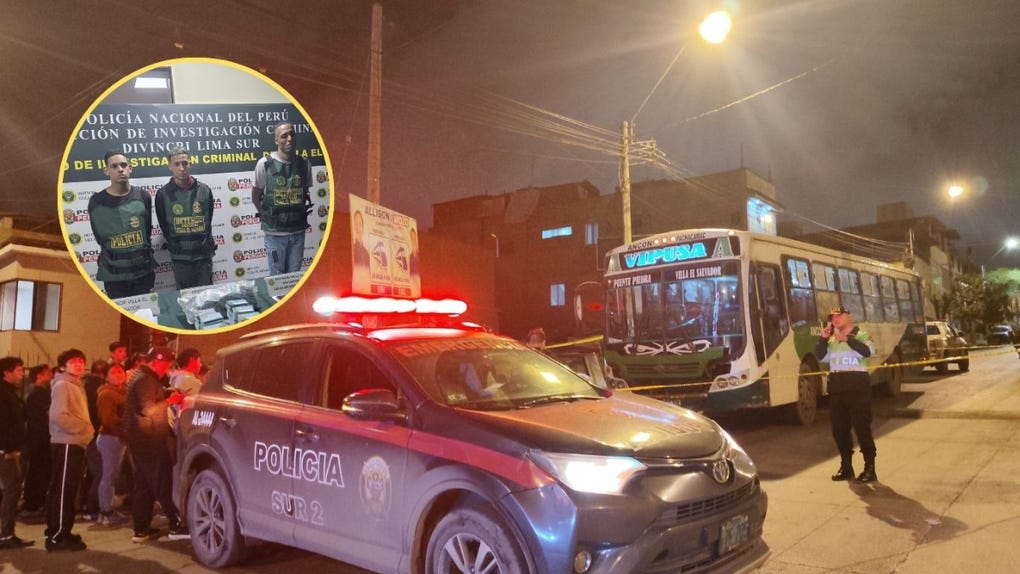 Los tres detenidos fueron trasladados a la División de Investigación Criminal de Villa El Salvador, donde continúan las diligencias correspondientes.