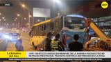 VMT: retiran bus que quedó varado en aniego del baipás de la avenida Pachacútec [VIDEO]