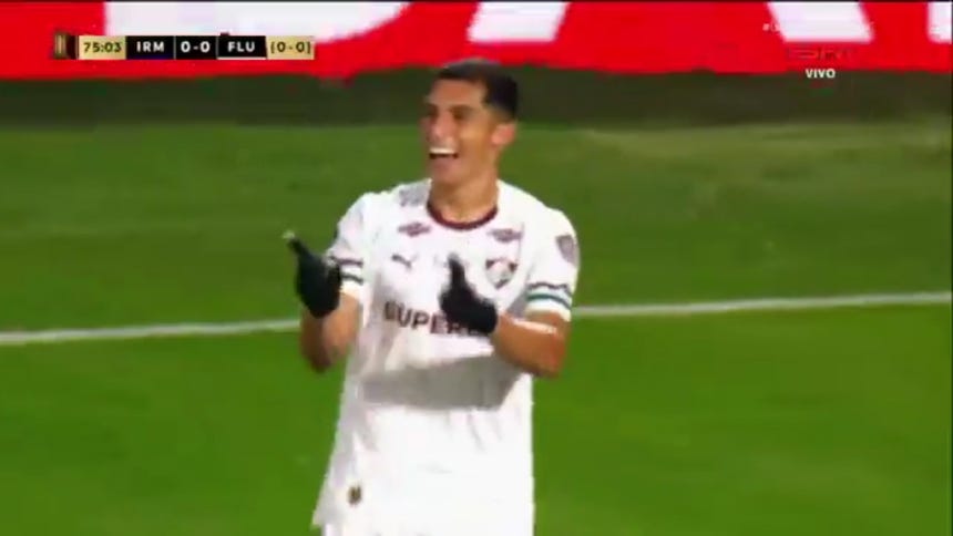 Kevin Serna anotó el 1-0 para Fluminense