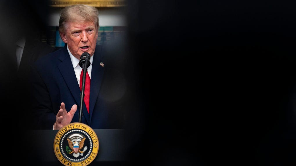 El presidente de Estados Unidos, Donald Trump, en la Casa Blanca.