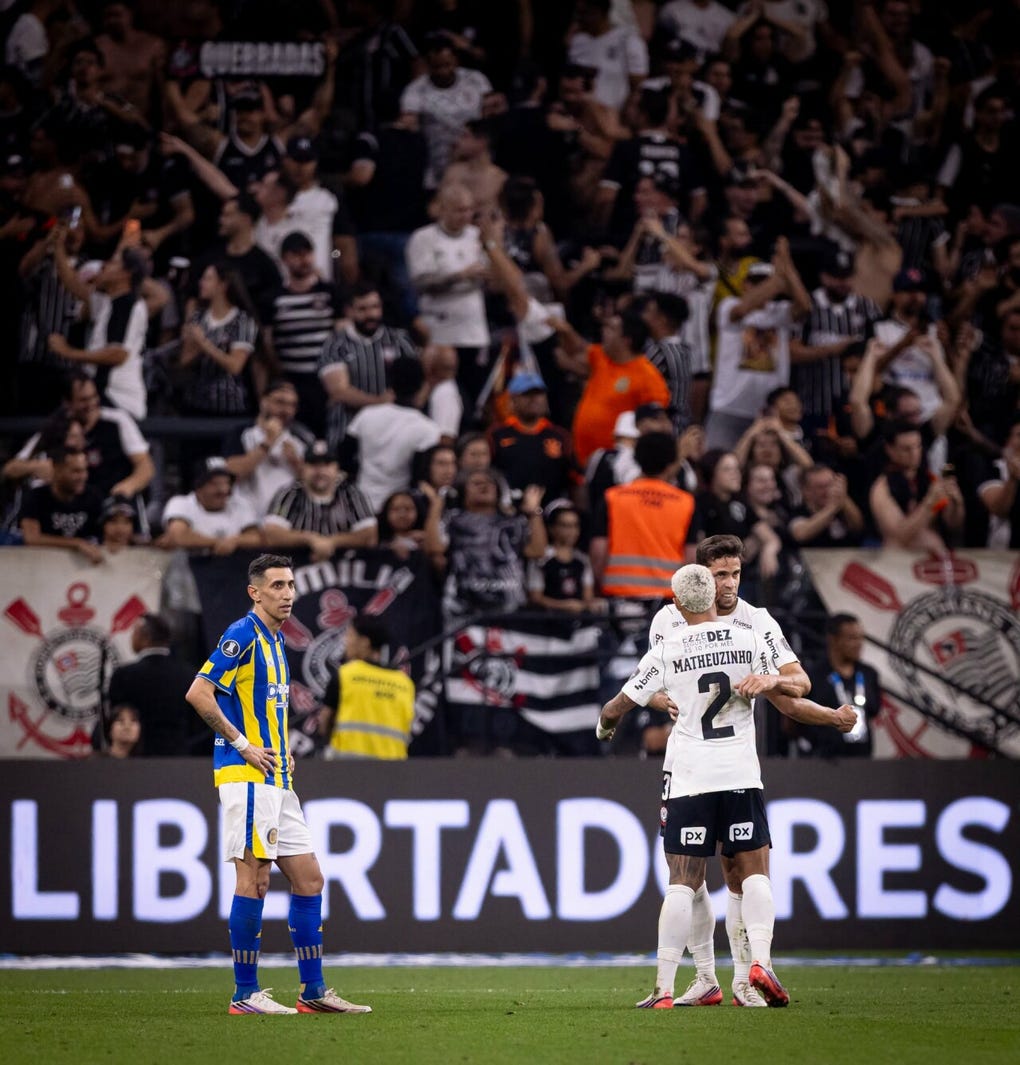 Ángel di María quedó eliminado de la Libertadores.