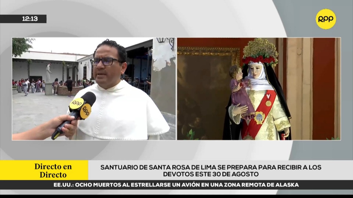Santuario de Santa Rosa de Lima se prepara para recibir a los devotos el próximo 30 de agosto