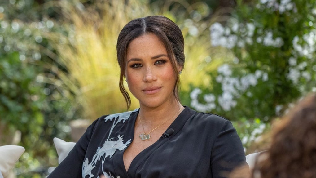 Meghan Markle en entrevista con Oprah Winfrey en 2021.