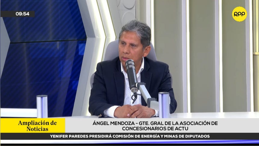 Ángel Mendoza Aguirre, gerente general de la ACTU. 