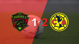 Liga MX: Club América supera por 2-1 a FC Juárez tras dar vuelta el partido