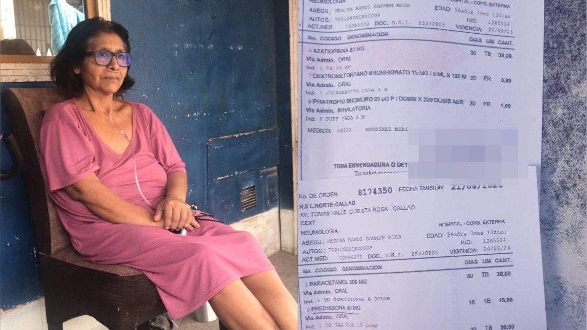Callao: piden medicina para mujer con fibrosis internada en el Hospital Negreiros