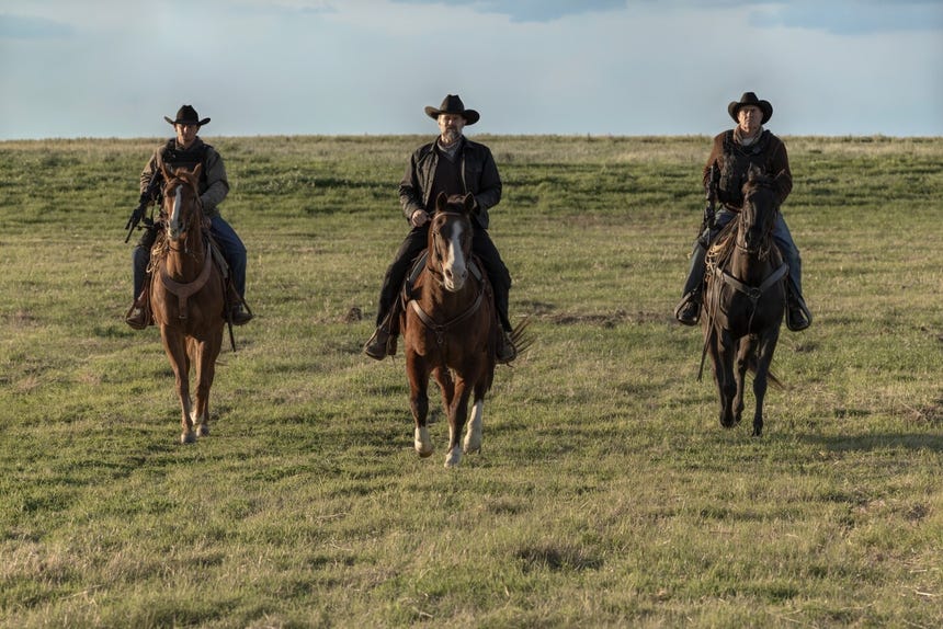 Garret Dillahunt interpreta a William Macon, un cowboy moderno con una personalidad marcada por las conspiraciones.