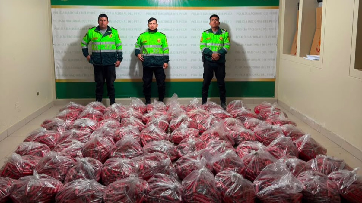La Libertad: PNP incautó 70 bolsas de explosivos sin autorización en el caserío Habas Horco