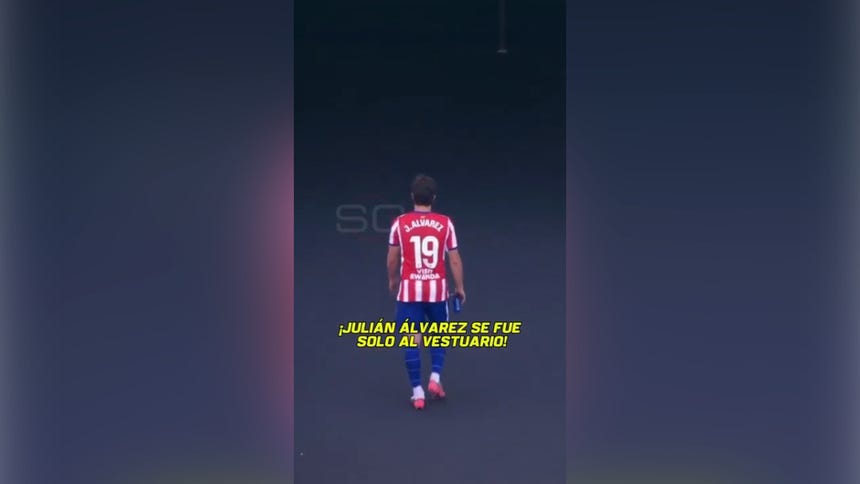 Julián Álvarez, protagonista en el Atlético de Madrid.