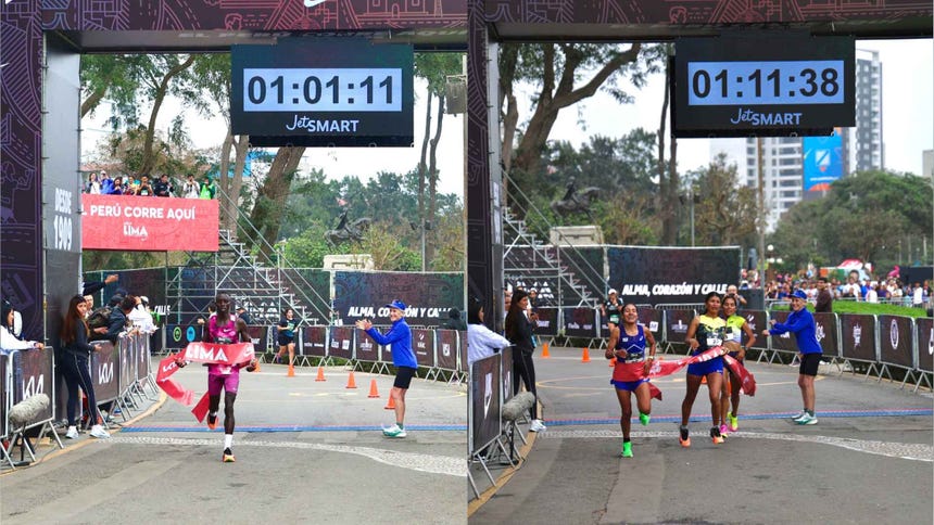Benard Kibet y Luz Mery Rojas ganaron los 21K.