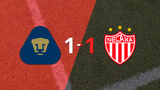 Liga MX: Sobre el final, Rubén Duarte marcó el gol del empate entre Pumas UNAM y Necaxa