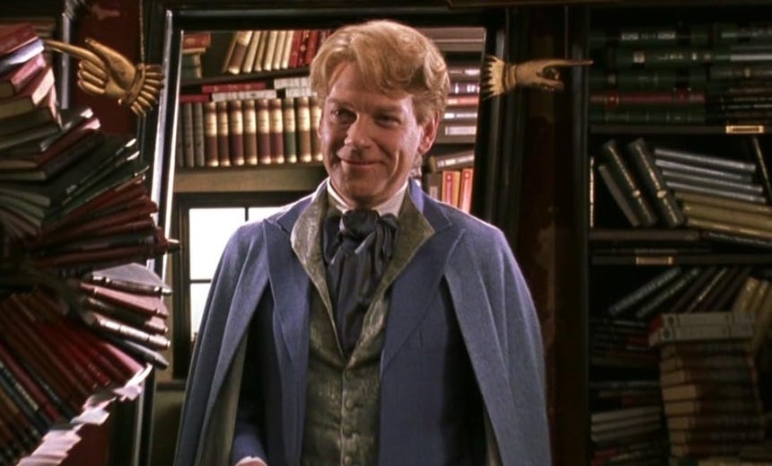 Kenneth Branagh interpretó a Gilderoy Lockhart en 'Harry Potter y la cámara secreta'.