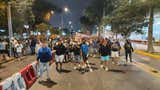 Colectiveros realizan manifestación en la avenida Arequipa en rechazo al carril bidireccional del Corredor Azul